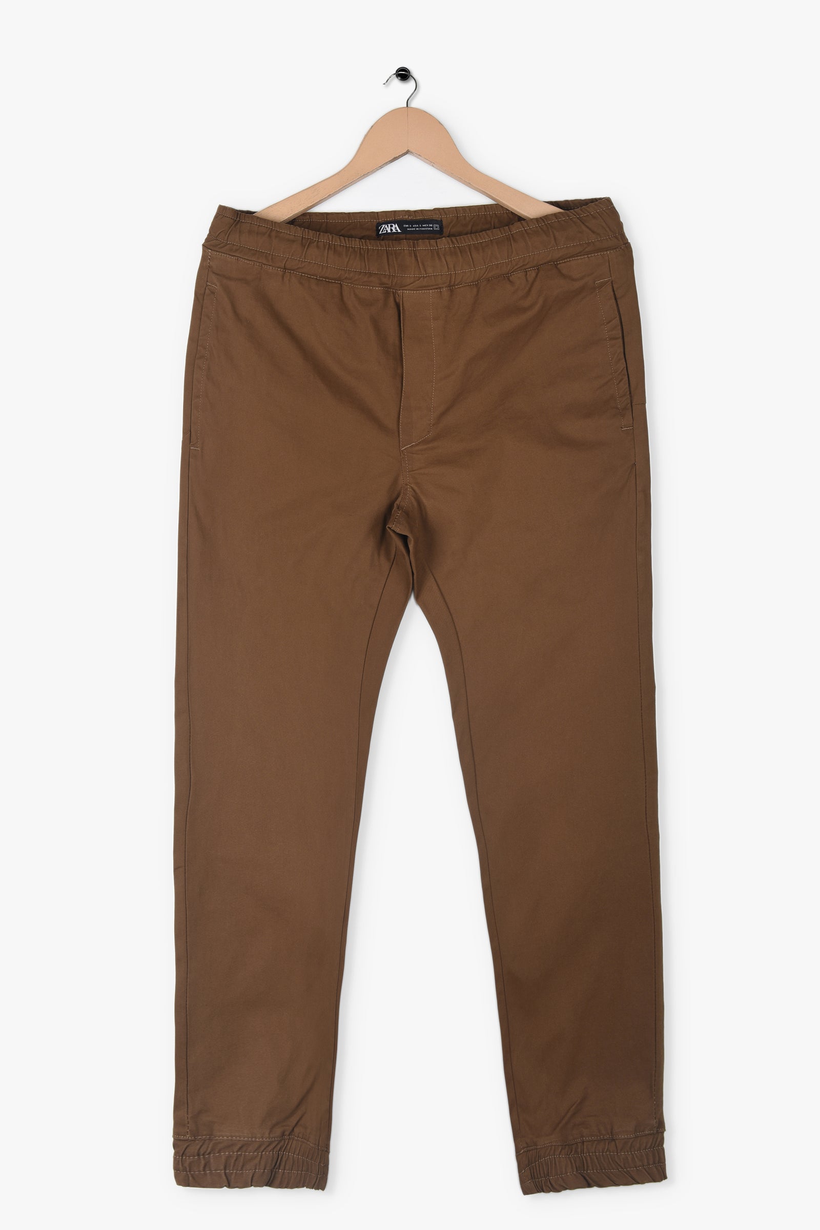 ZARA INTERLOCK COTTON JOGGER PANTS - orangejeansco