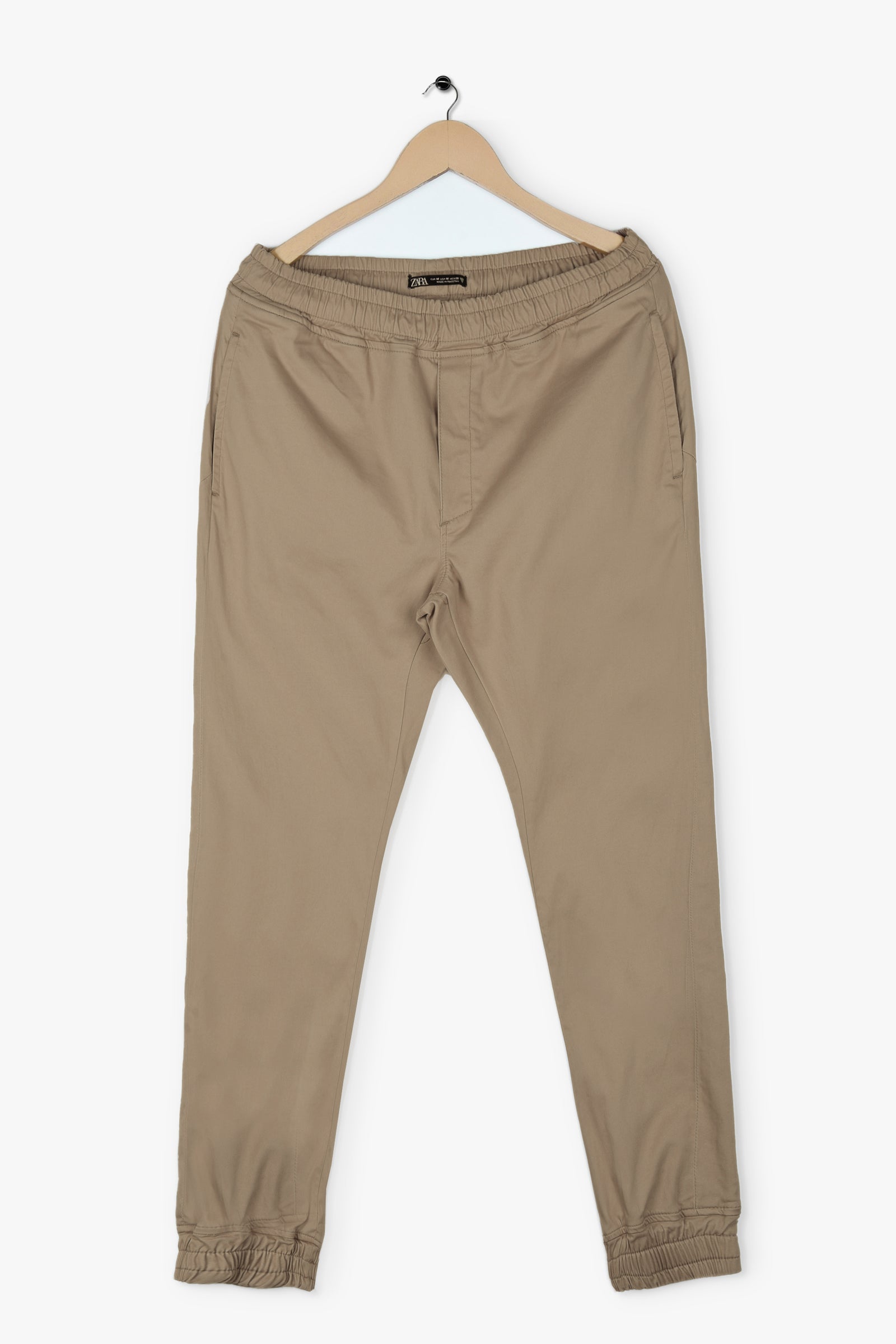 ZARA INTERLOCK COTTON JOGGER PANTS - orangejeansco