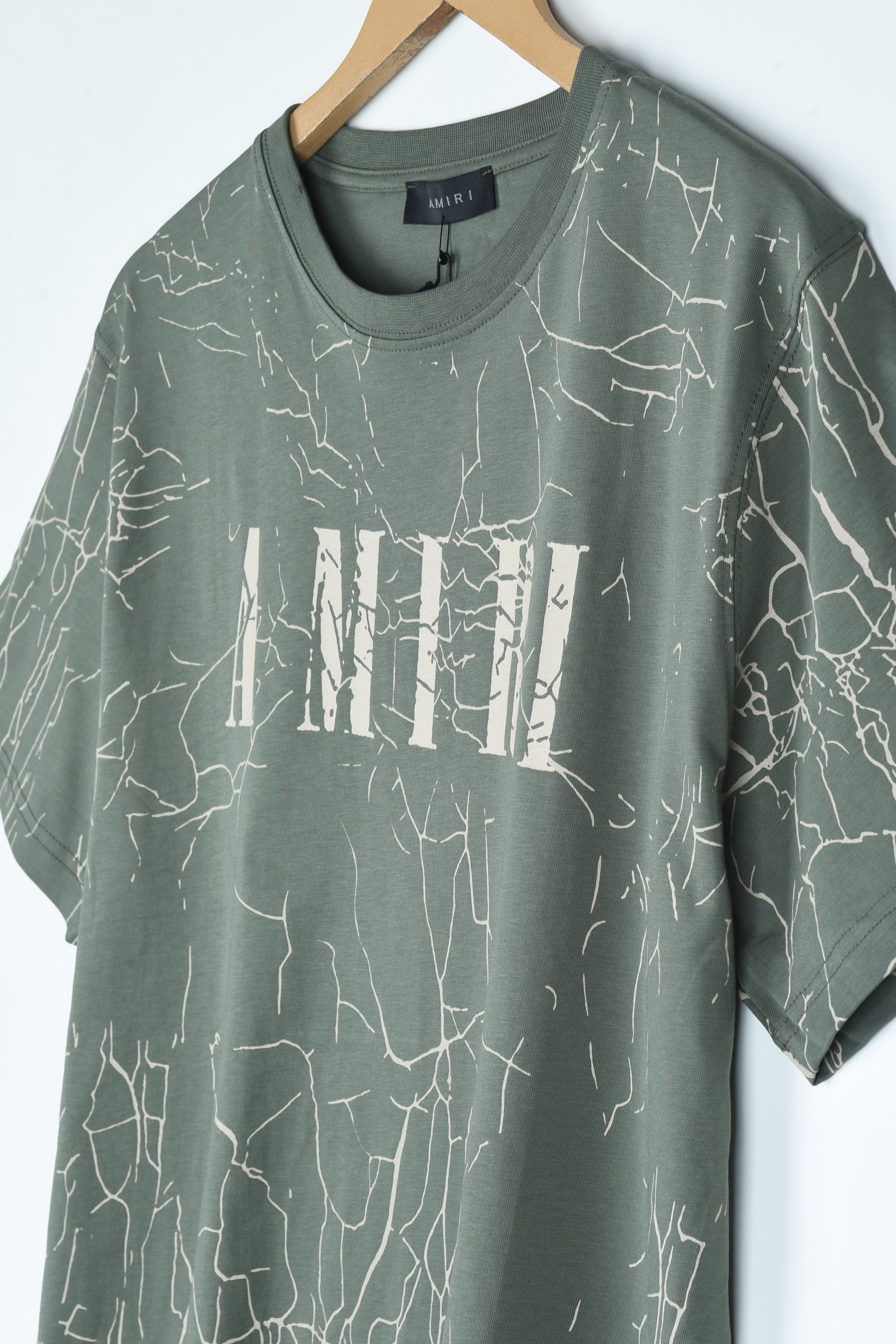 AMIRI KIDS abstract-print logo T-shirt - Green 