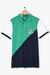 DIAGONAL COLOR BLOCK POLO SHIRT