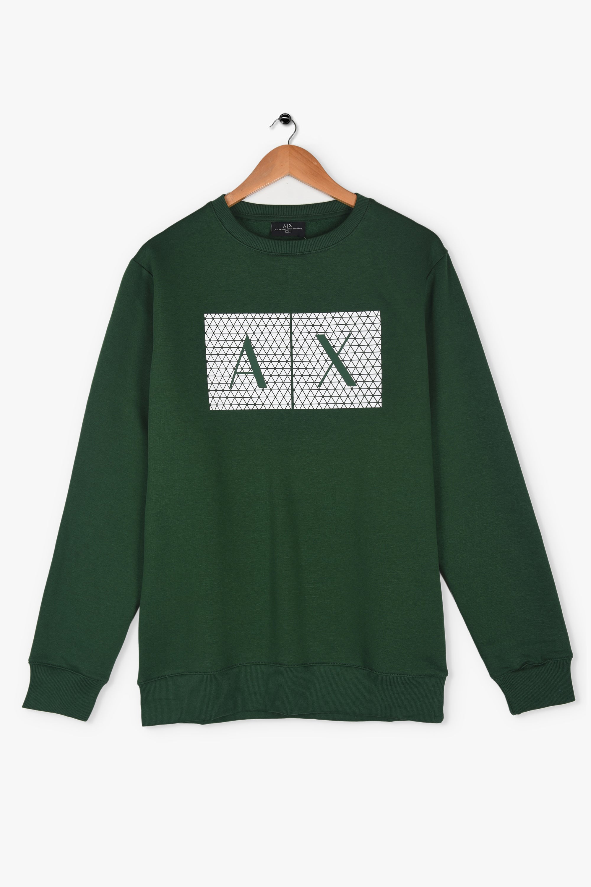 ARMANI printed patch sweatshirt