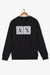 ARMANI printed patch sweatshirt