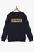 BALMAIN GOLD LOGO SWEATSHIRT (NAVY)