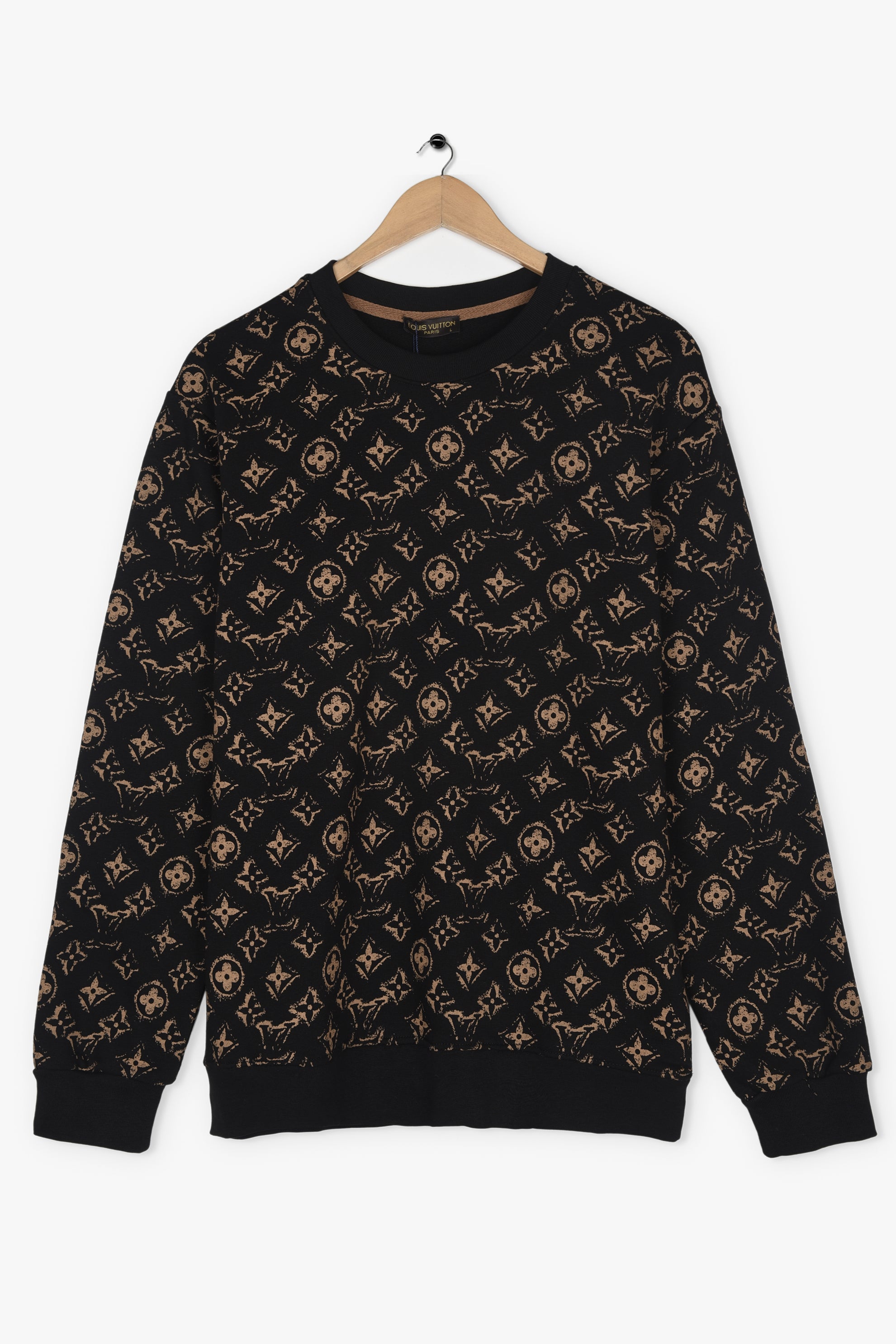 LV ALL OVER MONOGRAM PRINT SWEATSHIRT