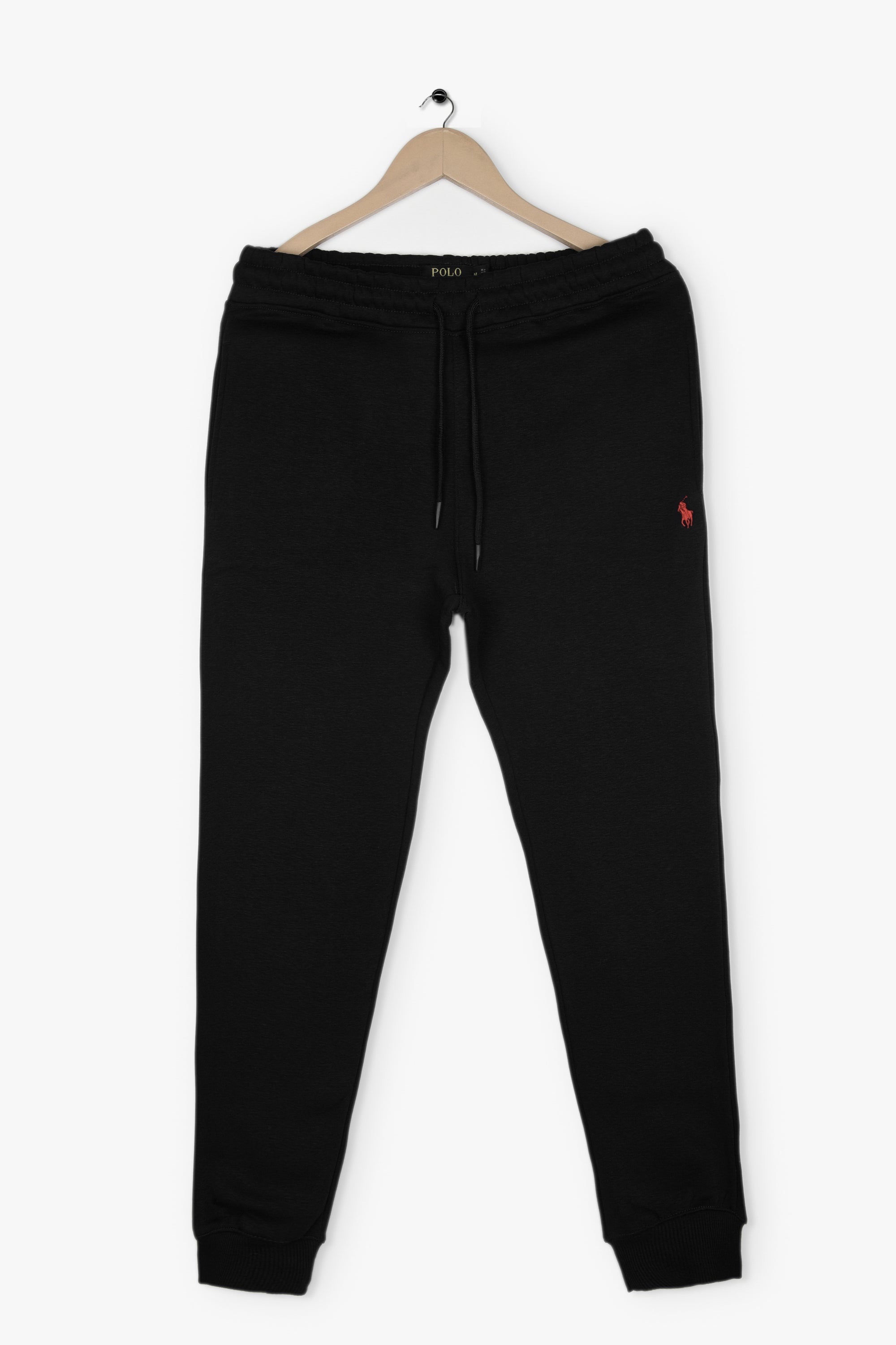 RALPH LAUREN SMALL PONY FLEECE TROUSERS (BLACK)