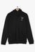 AMRICAN EAGLE PRINTED LOGO FLEECE HOODIE (BLACK)