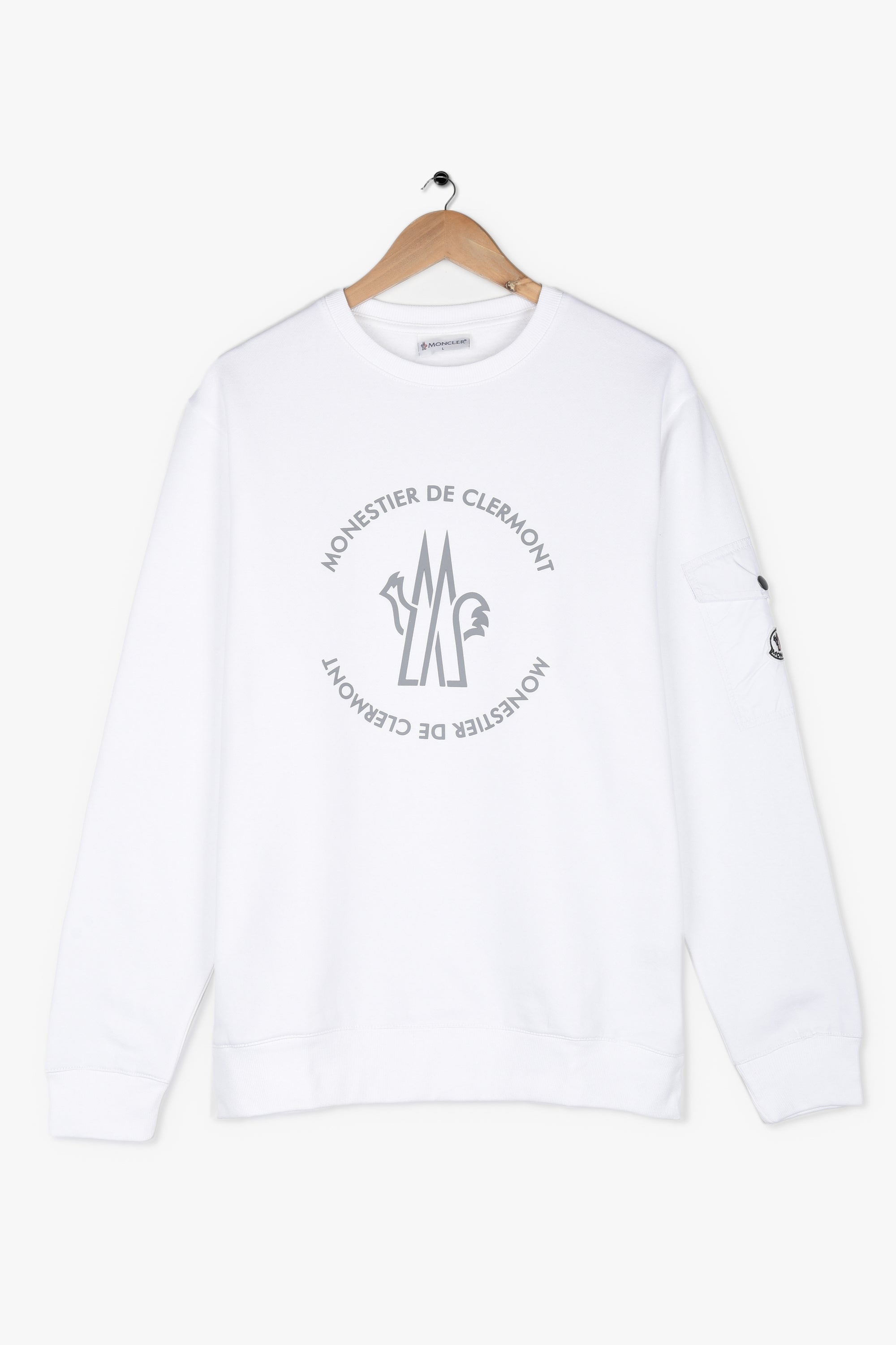 MONCLER ARM POCKET/ RUBBER LOGO SWEATSHIRt