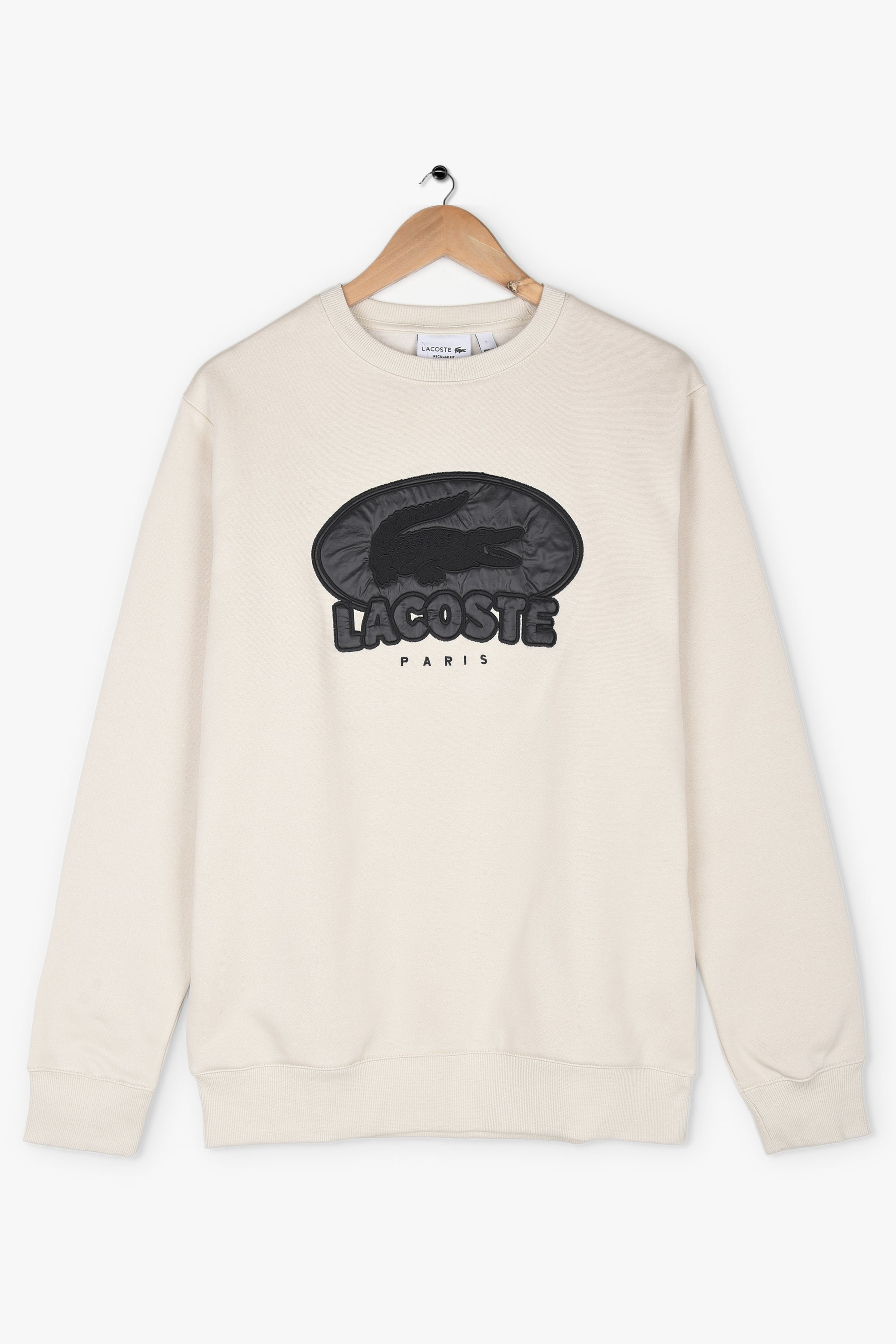 LACOSTE EMBROIDERED BADGE SWEATSHIRT