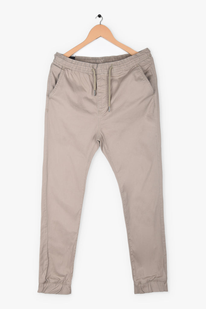 CUFFED HEM Cotton Jogger Pants - orangejeansco