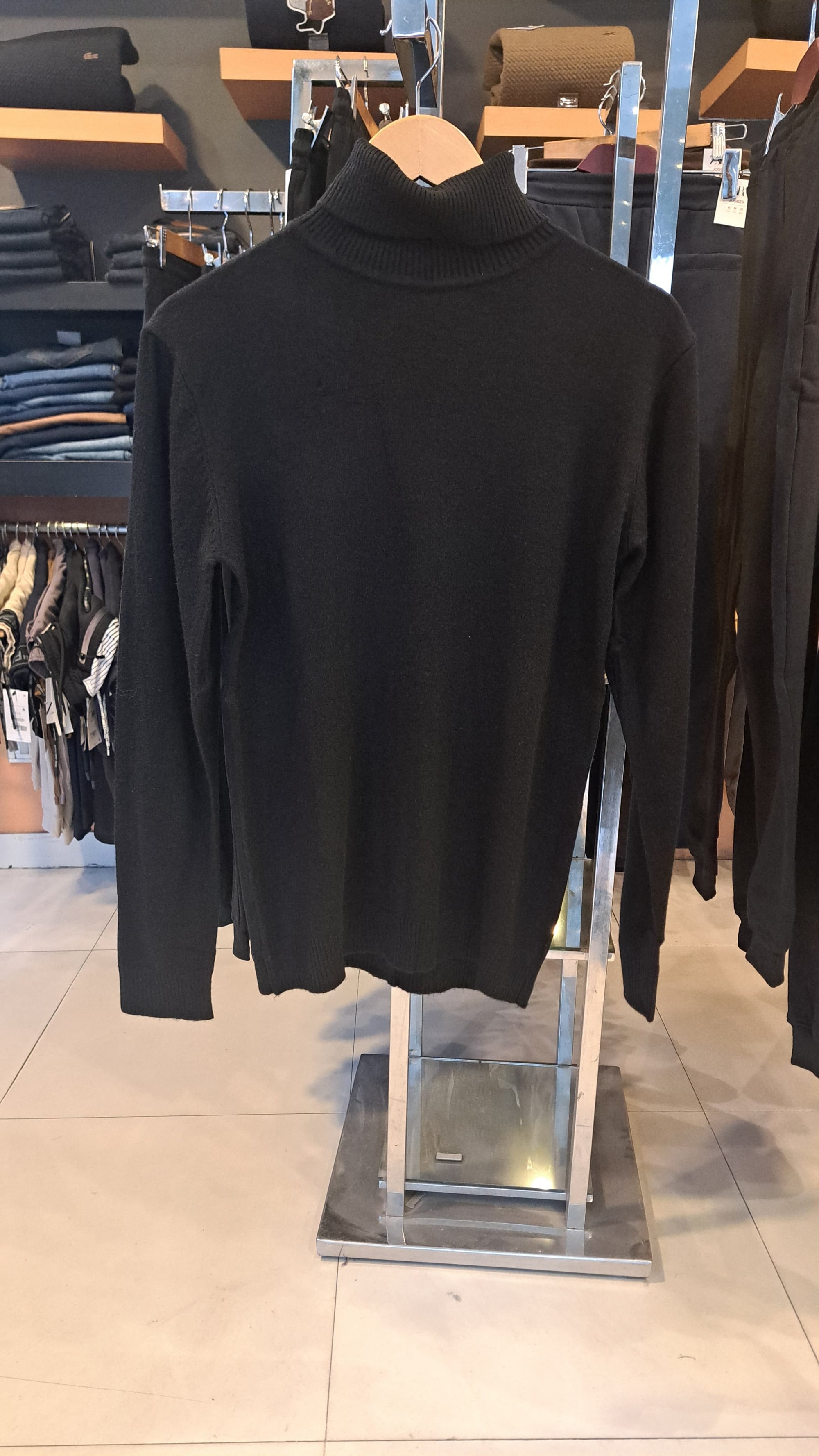 BLACK Turtle Neck Sweater (High Neck)