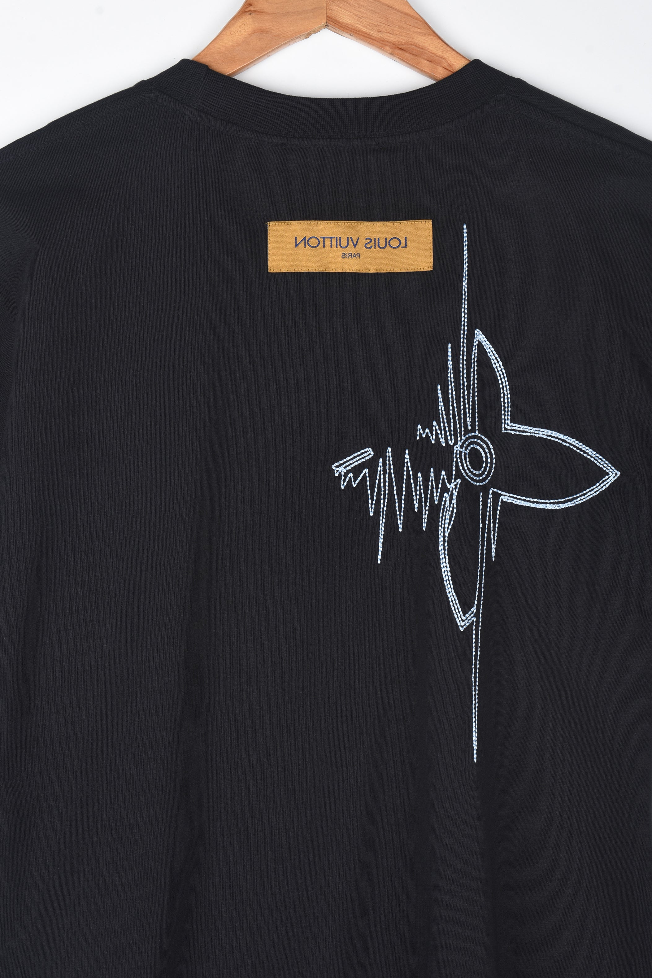 Louis Vuitton 1AAU5D LV Frequency Graphic T-Shirt, Black, L